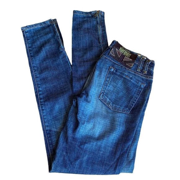 GF FERRE VERY BRIT Straight Leg Ankle Zipper Jeans, Italian Jeans, EU Si… - Picture 1 of 14